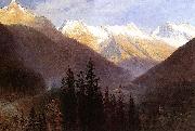 Albert Bierstadt Sunrise at Glacier Station France oil painting artist